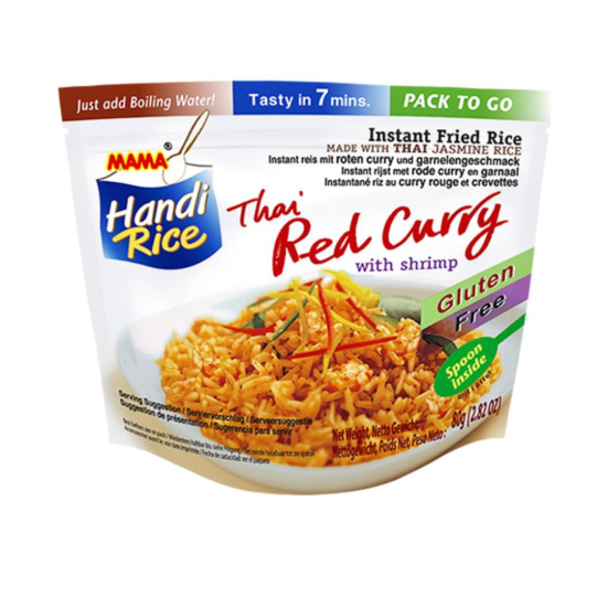 MAMA Instant Rice – Thai Red Curry with Shrimp gluten-free